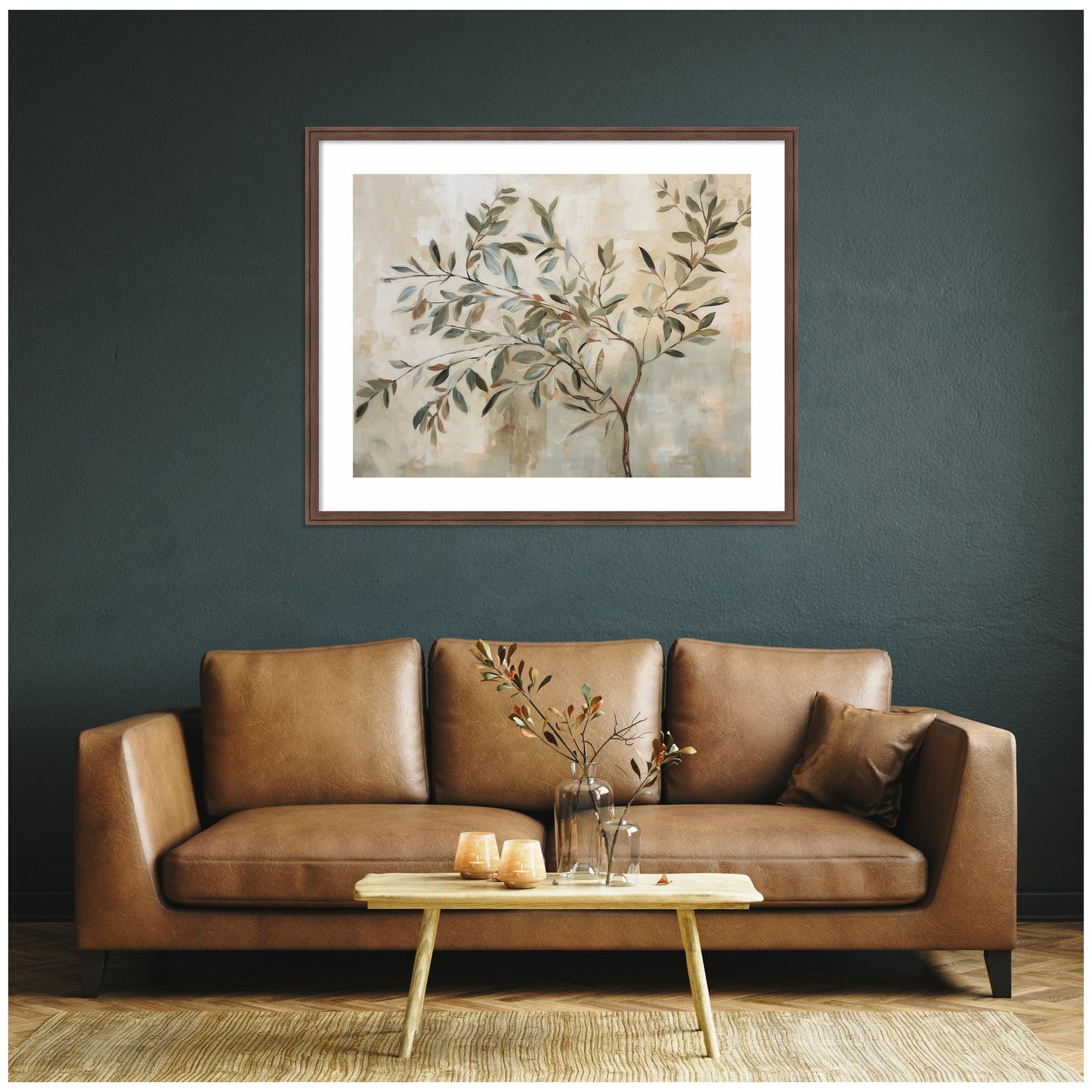 Olive Tree Abstract No. 31 by The Creative Bunch Studio Framed Wall Art Print