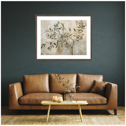 Olive Tree Abstract No. 31 by The Creative Bunch Studio Framed Wall Art Print