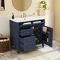 36" Bathroom Vanity With Top Sink