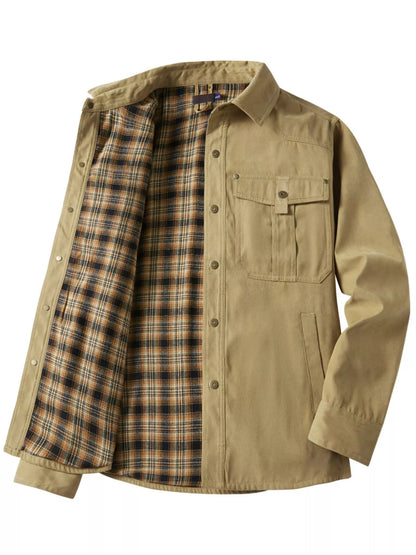 Men's Snap Down Long Sleeve Jacket