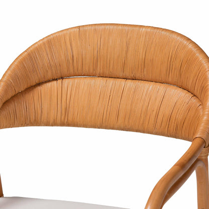 Honey Rattan Accent Chair