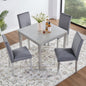 5 Piece Wooden Dining Table Set