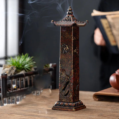 Vertical Deer Incense Burner – Antique‑Style Sandalwood Holder