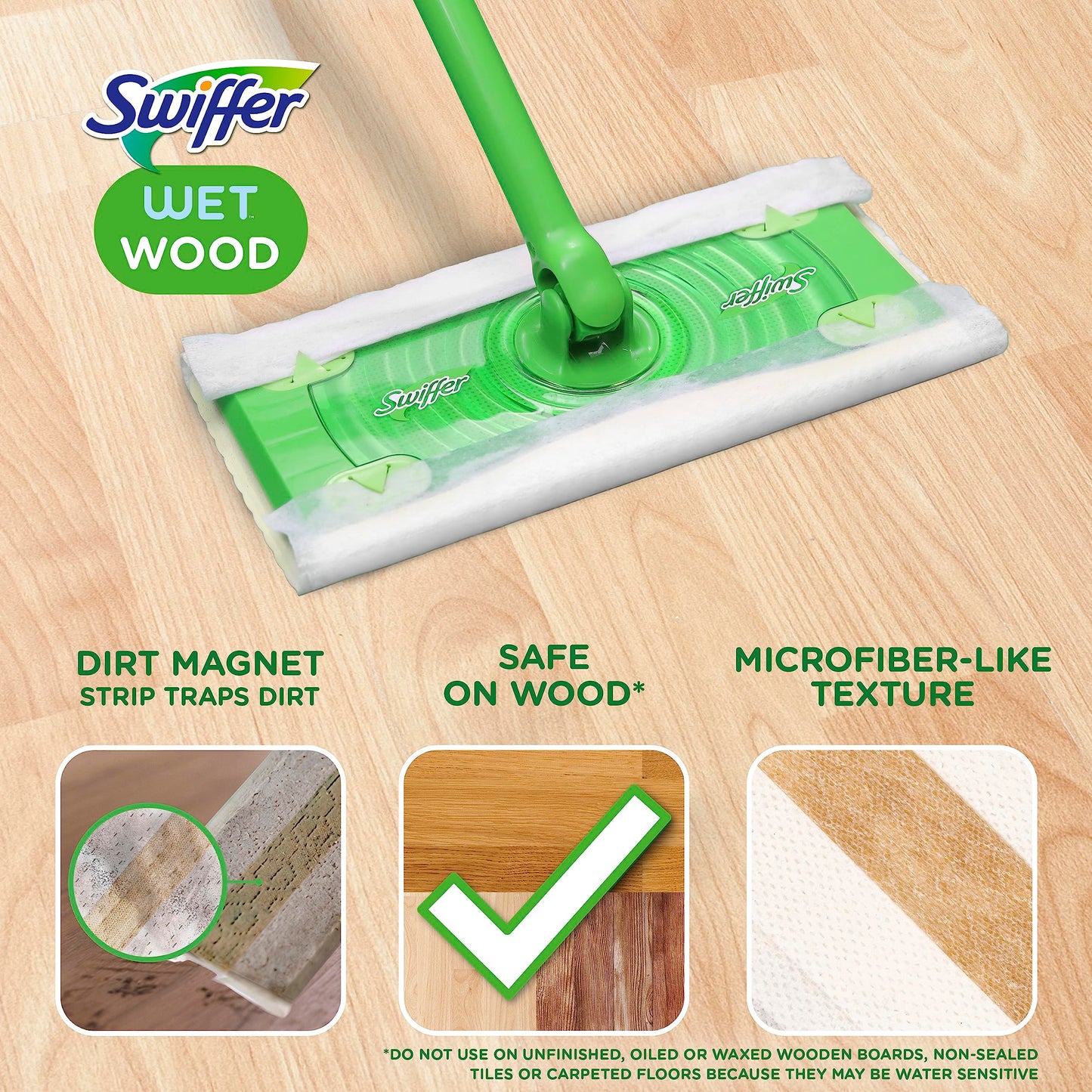 Swiffer Heavy Duty Mop Wet Multi-Surface Cloth Refills 20 Count