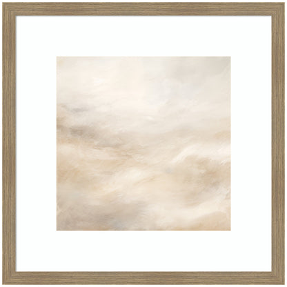 Tonal Abstract Textural White and Beige Light Natural Neutrals by The Creative Bunch Studio Framed Wall Art Print