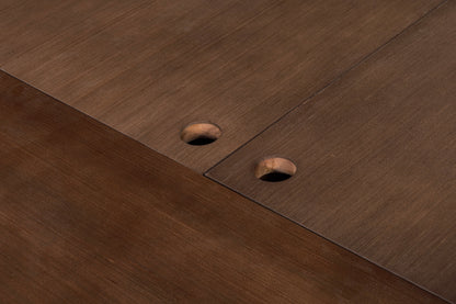Mission Oak Storage Panel Bed with Three Drawers: Walnut stain