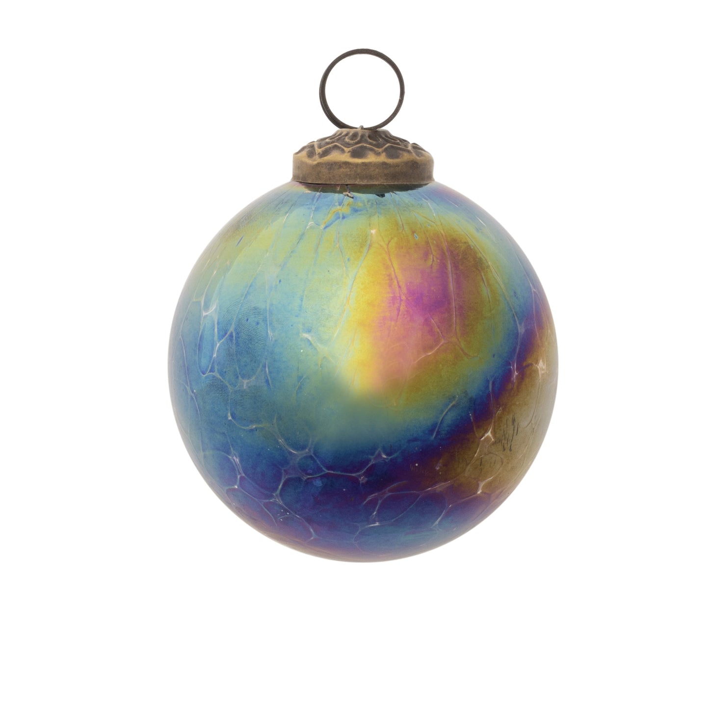 Iridescent Glass Ball Ornament (Set of 12)