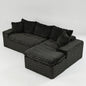 Modular Sofa, Convertible Twin Seat With Chaise Lounge