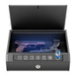Lockable Storage Box with 3 Unlock Modes – Steel Security Box (Black)