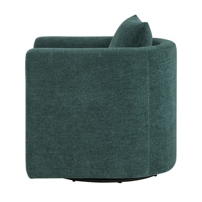 Sutton Peacock Swivel Barrel Chair