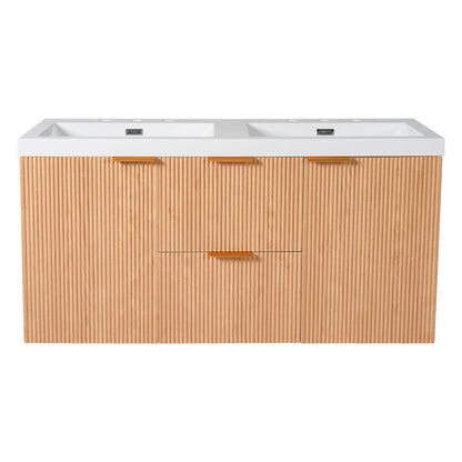 Modern Wall Mounted Bathroom Vanity, Soft Close Doors