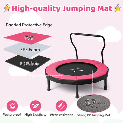 40 Inch Trampoline for Kids Indoor Outdoor Fitness Trampoline