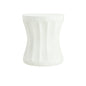 Outdoor Round Concrete Antique White Side Table