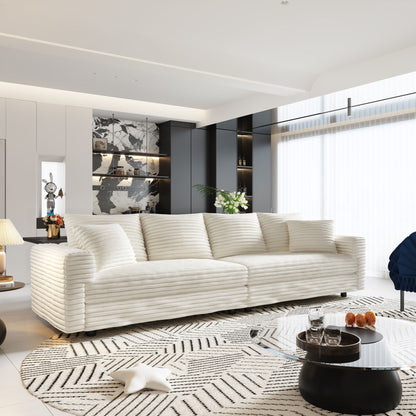 4 Seat Modern Comfy Upholstered Sofa Cloud Couch