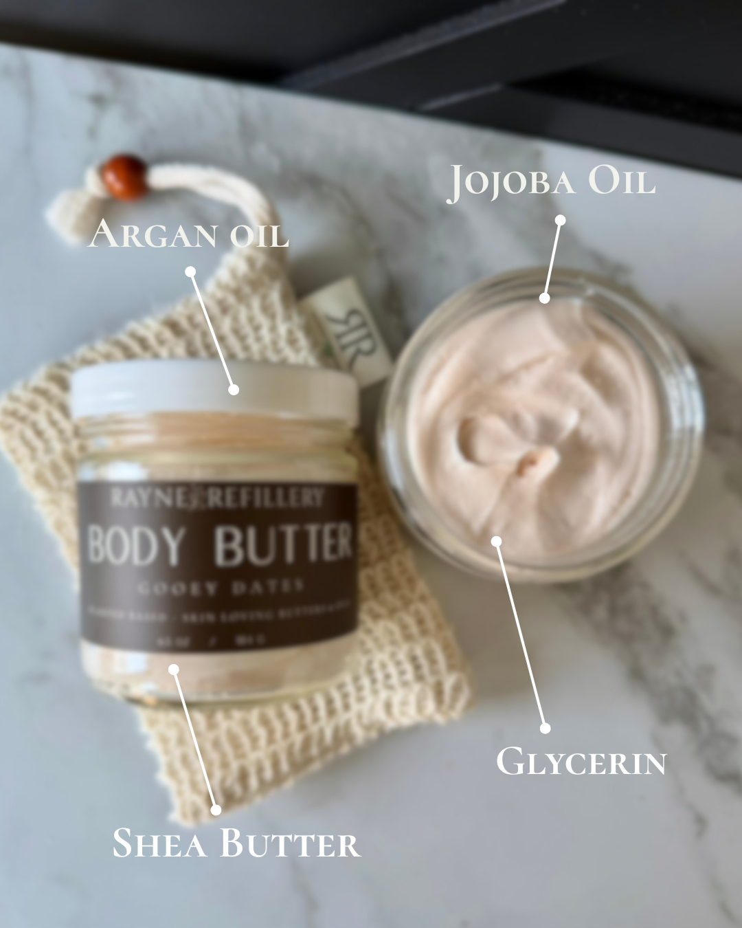 Gooey Dates Body Butter – Shea Butter & Argan Oil Caramel Vanilla Moisturizer
