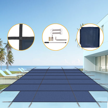 16x32ft Rectangular Inground Pool Safety Cover