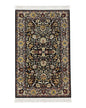 Sino Persian Silk Rug 3x5 Oriental Carpet 3 x 5 Fine Silk Rug, Black Ivory Gold, Animal Motifs, Flowers, High Quality, Vintage Silk Rug Wow