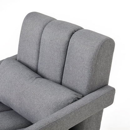 Modern Upholstered Accent Chair, Comfortable Fabric With A Pillow For Living Room