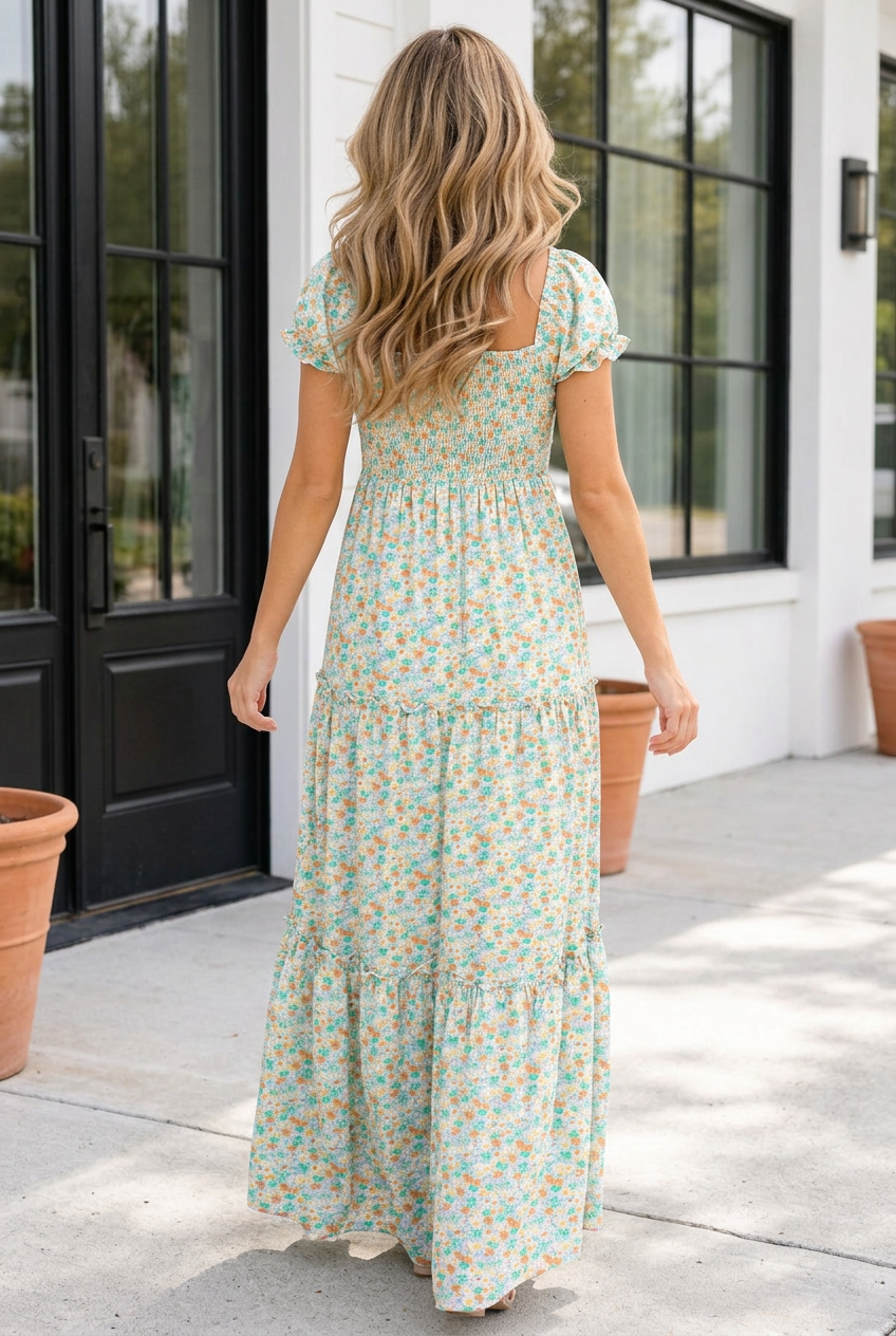 Maura Waist Maxi Dress