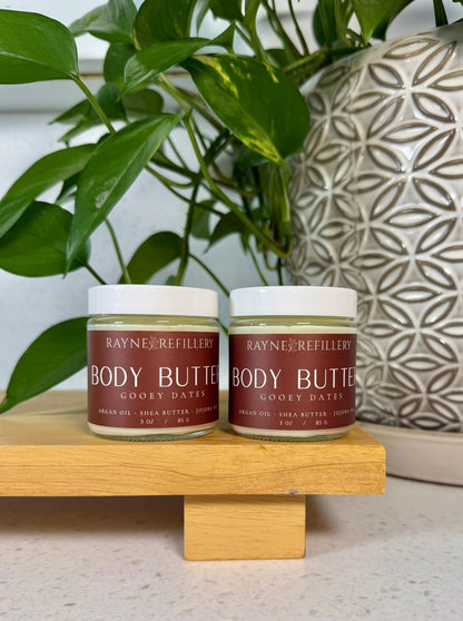 Gooey Dates Body Butter – Shea Butter & Argan Oil Caramel Vanilla Moisturizer