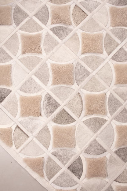 ALPHA – Custom Cowhide & Shearling Rug
