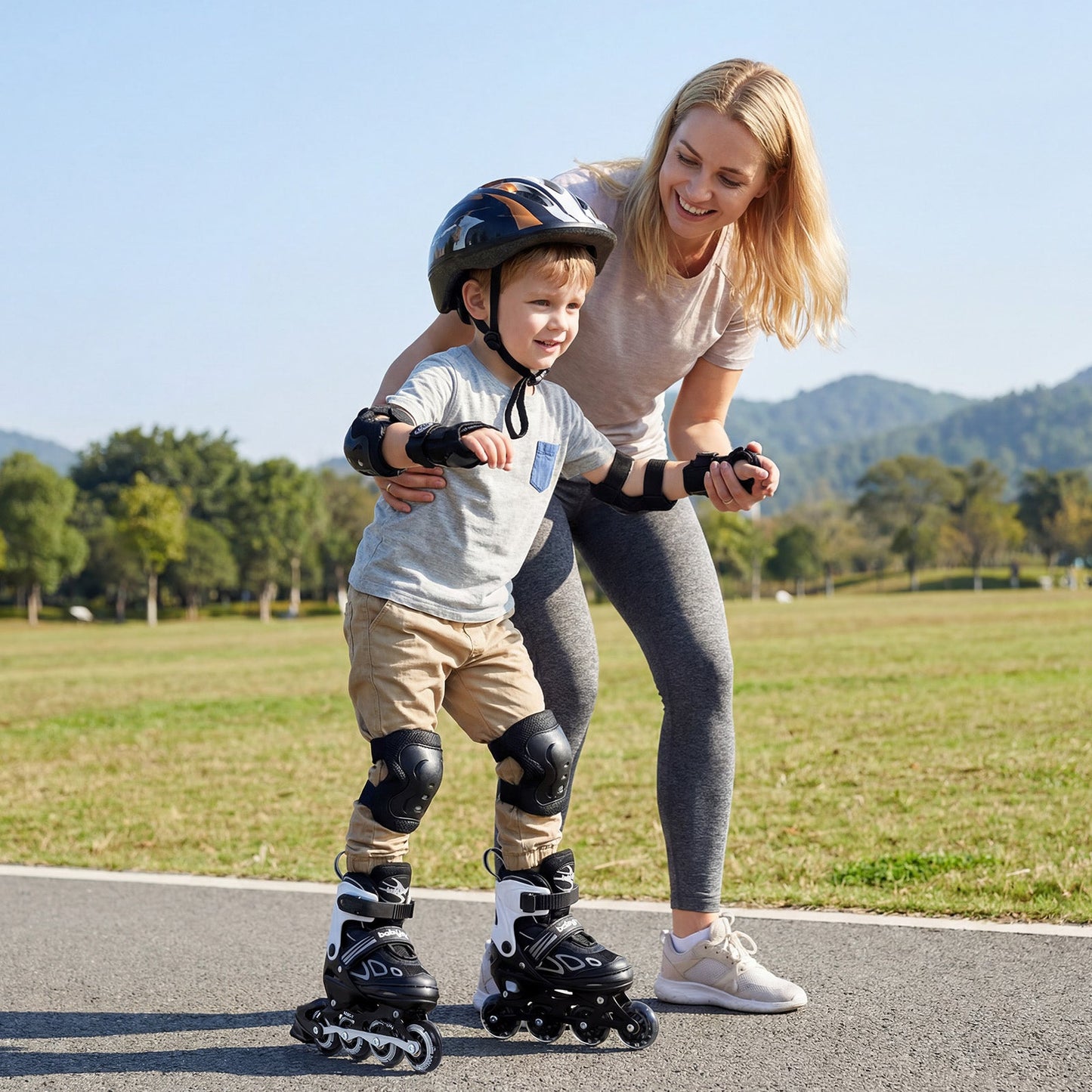 Adjustable Kids' Incline Skates for Boys Girls Ages 5-14