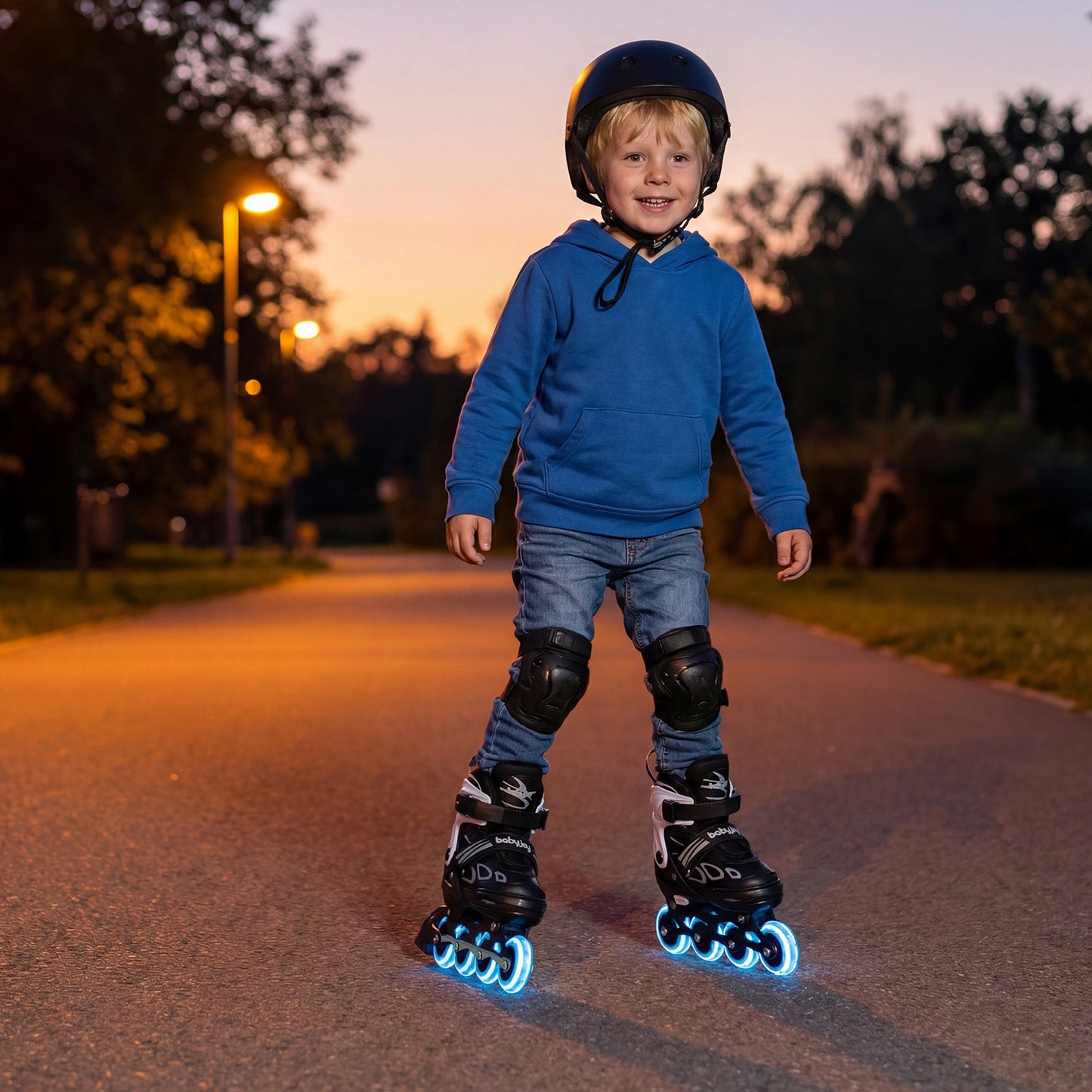 Adjustable Kids' Incline Skates for Boys Girls Ages 5-14
