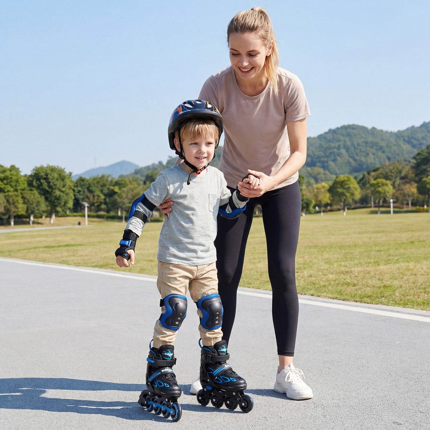 Adjustable Kids' Incline Skates for Boys Girls Ages 5-14