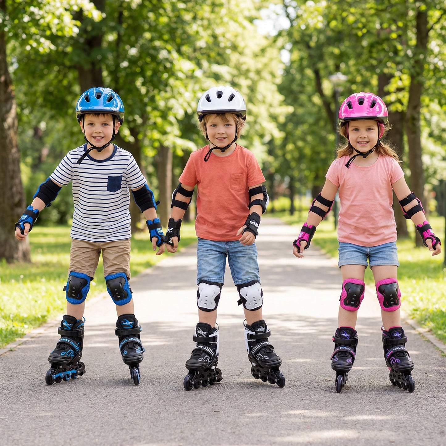 Adjustable Kids' Incline Skates for Boys Girls Ages 5-14