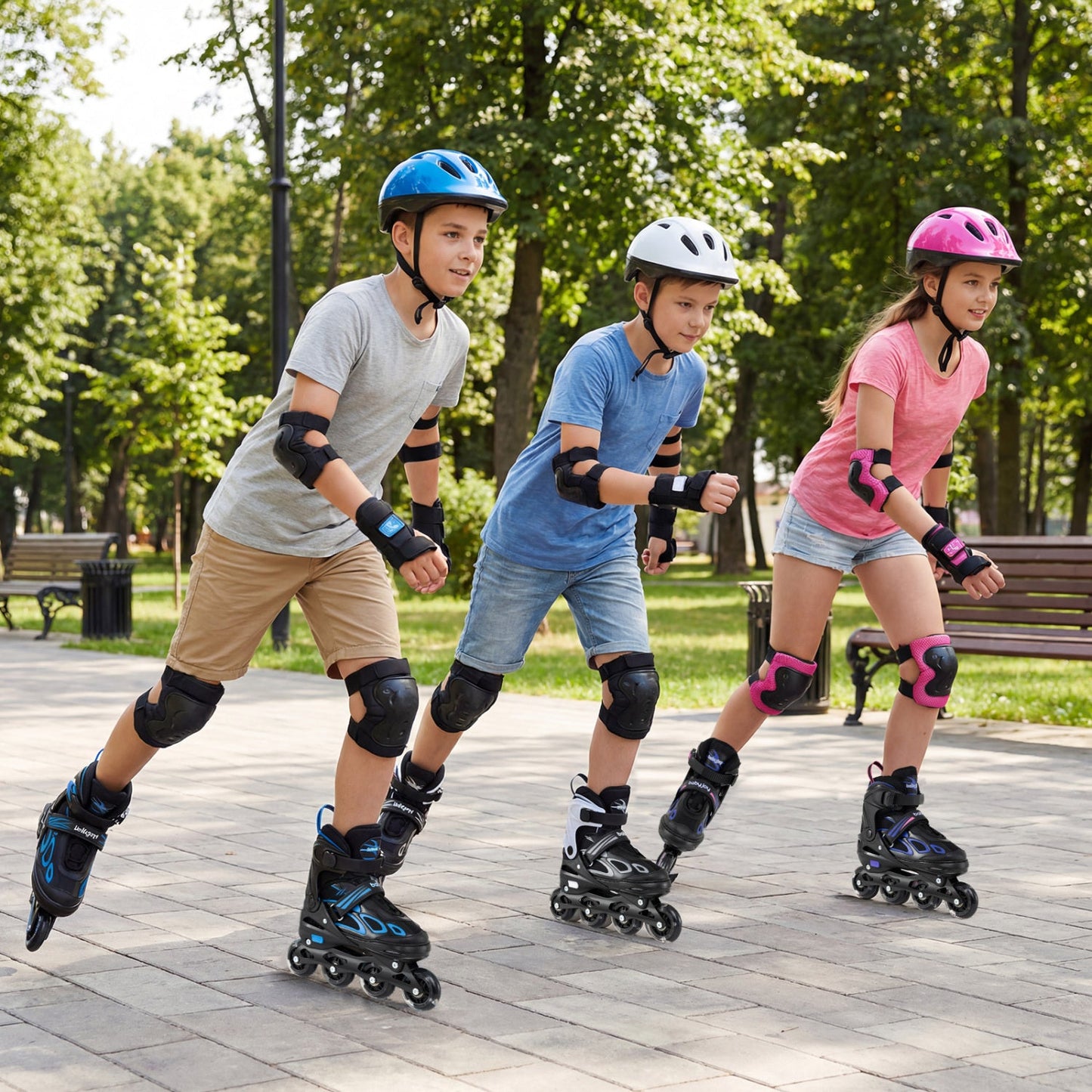 Adjustable Kids' Incline Skates 4 Sizes Adjustable Blade Roller