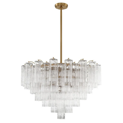Star Shaped Glass Tube Chandelier