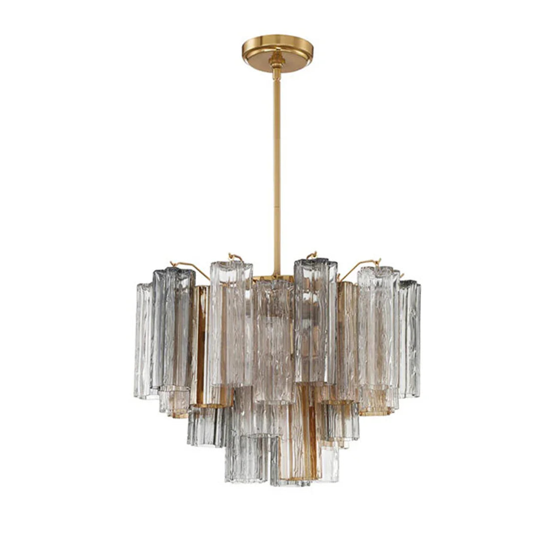 Star Shaped Glass Tube Chandelier