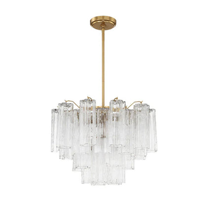 Star Shaped Glass Tube Chandelier