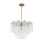 Star Shaped Glass Tube Chandelier