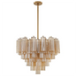 Star Shaped Glass Tube Chandelier