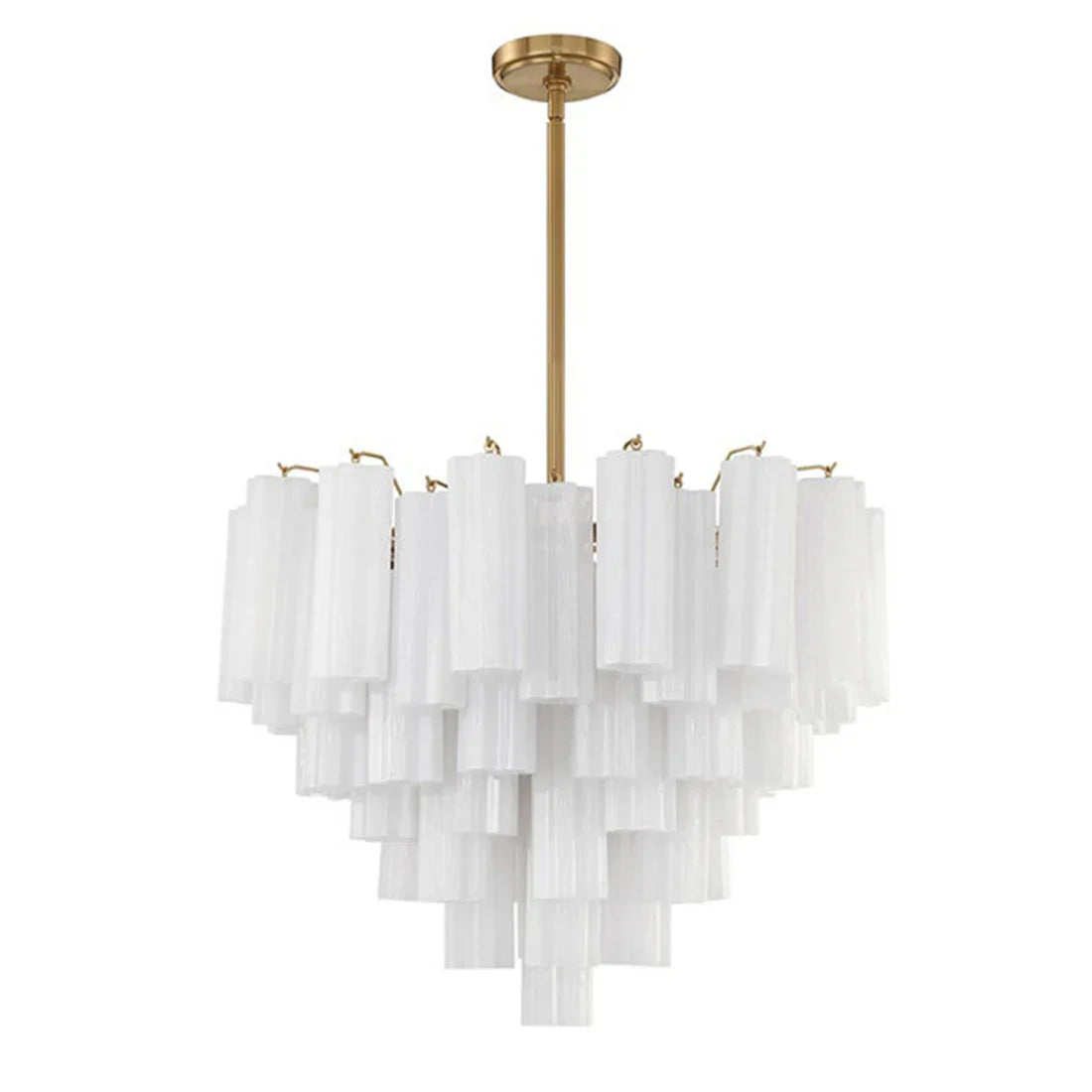 Star Shaped Glass Tube Chandelier