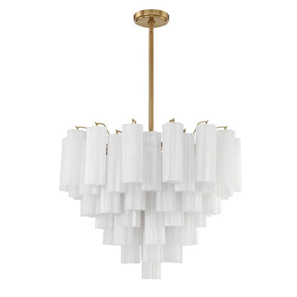 Star Shaped Glass Tube Chandelier