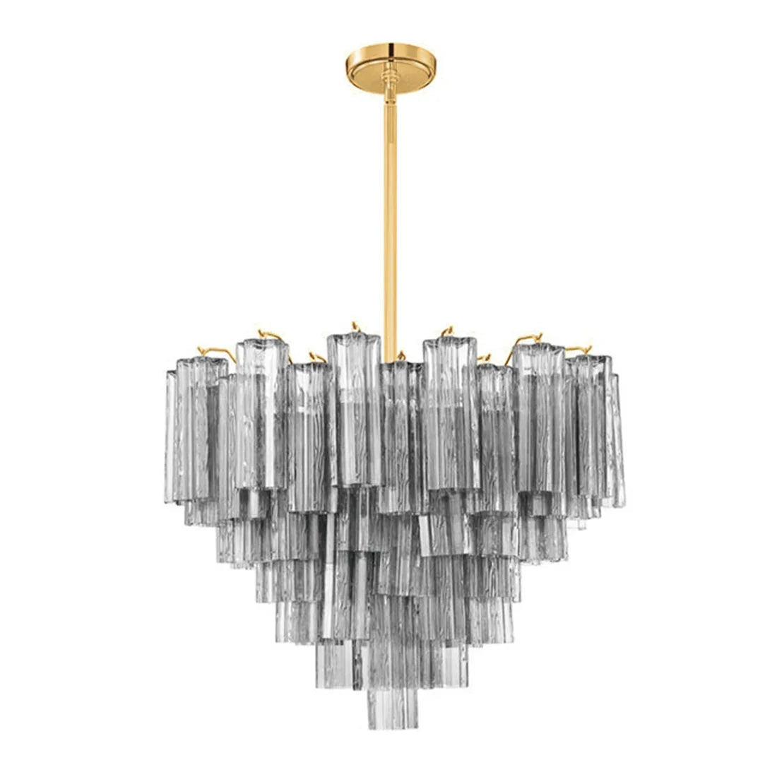 Star Shaped Glass Tube Chandelier
