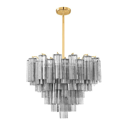 Star Shaped Glass Tube Chandelier