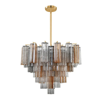 Star Shaped Glass Tube Chandelier