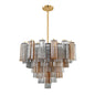 Star Shaped Glass Tube Chandelier