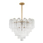 Star Shaped Glass Tube Chandelier