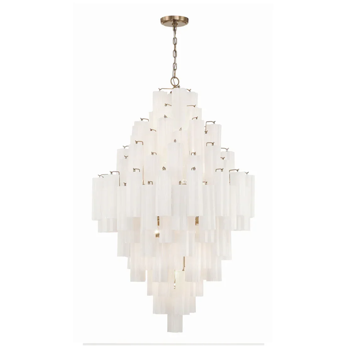 Star Shaped Glass Tube Chandelier