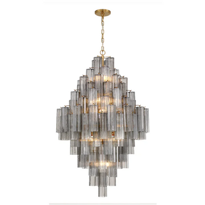 Star Shaped Glass Tube Chandelier