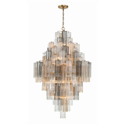 Star Shaped Glass Tube Chandelier