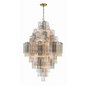 Star Shaped Glass Tube Chandelier