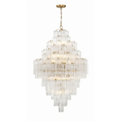 Star Shaped Glass Tube Chandelier