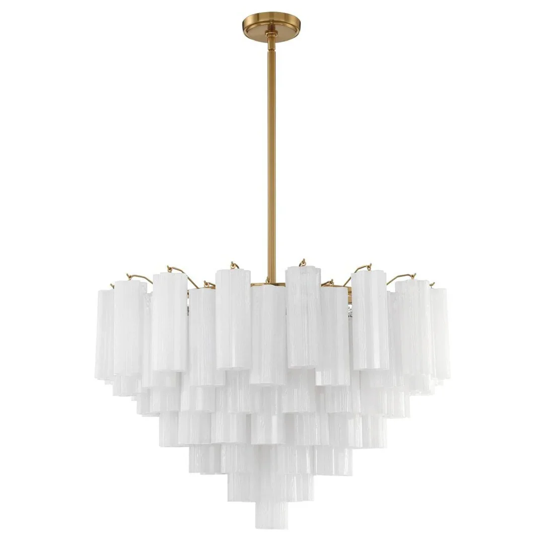 Star Shaped Glass Tube Chandelier