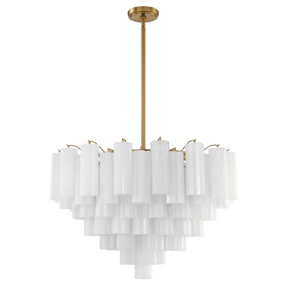 Star Shaped Glass Tube Chandelier
