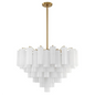 Star Shaped Glass Tube Chandelier